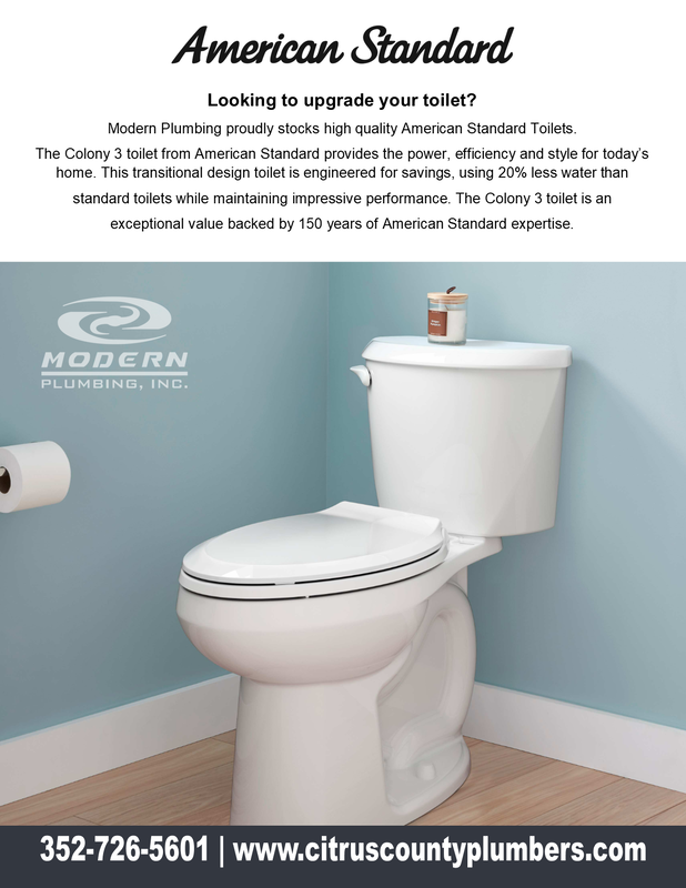 Modern Plumbing American Standard Toilet